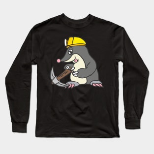 Mole Gardener Animal Funny Garden Gift Cool Long Sleeve T-Shirt